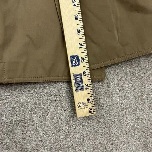 J CREW Factory Double Breasted Trench Coat Jacket Khaki Tan Women's Size 6 - Picture 9 of 11